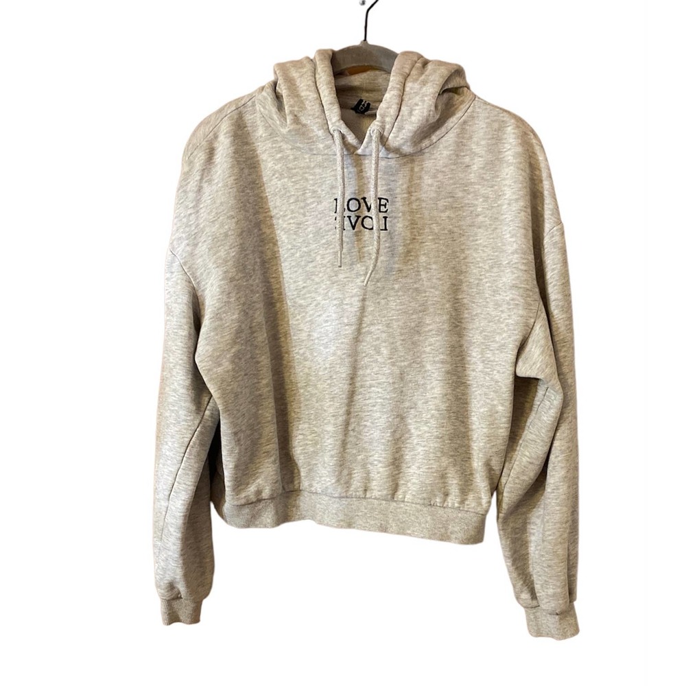 H&M Divided Love Cropped Hoodie Size 6